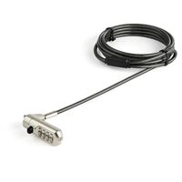 6.5' (2M) Laptop Cable Lock - , Nano Slot Compatible 4 Digit ,