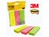 Post-it® Notes Markeerstroken, 3 kleuren, 25 x 76 mm (pak 3 blokken)
