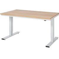 Work table, electric height adjustment