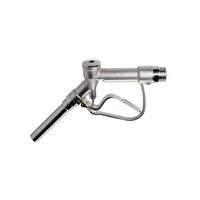 Manual pump pistol, nickel plated brass