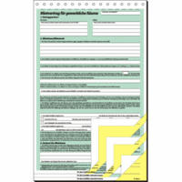 Mietvertrag A4 hoch für gewerbliche Räume selbstdurchschreibend 3x2 Blatt