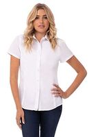 Chef Works Women's Cool Vent Chefs Shirt with Triple Topstitching in White - XL