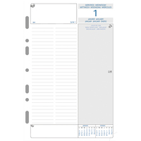 EXACOMPTA Recharge organiseur Exatime 21 journalier 14,3x21 cm perforé Janvier à Décembre - produit supprimé à épuisement du stock