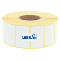 Thermotransfer-Etiketten 45 x 25 mm, 4.000 Papier auf 1 Rolle/n, 1,57 Zoll (40 mm) Kern, weiß permanent