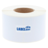 Etiketten High Gloss 50,8 x 50,8 mm, hochglänzend, 625 Thermotransfer Etiketten auf 1 Rolle/n, permanent, 1,57 Zoll (40 mm) Kern, Inkjet Etiketten
