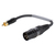 SOMMER CABLE Adapterkabel (XLR 3-pol male / Cinch male | HICON | gerade | 0,15m) - in schwarz