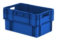 Drehstapelkasten Serie DTK 600/320-0, 2 Stück, Farbe: Blau