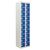 Personal effects lockers, 20 compartments, blue doors, height 1800mm