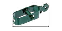 Drahtspanner, verzinkt, grün Kst.b., Gesamtlänge 115 mm