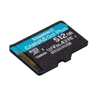 512GB microSDXC Kingston Canvas Go! Plus UHS-I U3 V30 A2 (SDCG3/512GBSP)