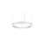 LED Pendel-Ringleuchte BIRO CIRCLE, IP20, ø 100 cm, Höhe 10 cm, 98W, 3000K, 10214lm, dimmbar Casambi, weiß