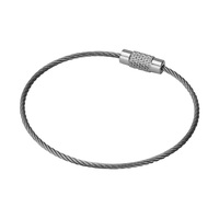 Porte-clés en câble métallique / Porte-clés / Porte-marchandises | 150 mm