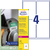 Ultra-Resistente Folien-Etiketten, A4, 99,1 x 139 mm, 40 Bogen/160 Etiketten, weiß