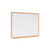 Bi-Office Whiteboard Earth, Two-sided Melamine, Oak Effect Frame Board, 180 x 120 cm Left View