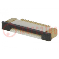 Connector: FFC/FPC; horizontal; PIN: 18; top contacts,ZIF; SMT