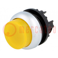 Switch: push-button; 22mm; Stabl.pos: 1; yellow; M22-FLED,M22-LED