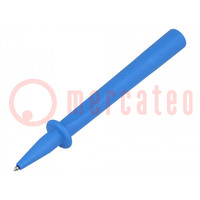 Probe tip; 32A; blue; Tip diameter: 4mm; Socket size: 4mm