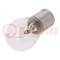 Filament lamp: automotive; BA15S SCC; transparent; 12V; 21W; LLB