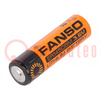 Batterie: Lithium; 3,6V; AA; 2100mAh; Ø14,5x50,5mm