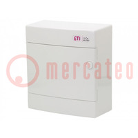 Enclosure: for modular components; IP40; white; No.of mod: 8; ABS