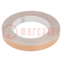 Tape: electrically conductive; ESD; L: 33m; W: 15mm; Thk: 0.05mm