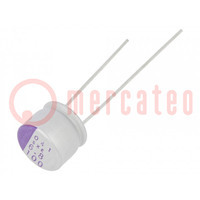 Condensatore: polimerico; 6,8uF; 100VDC; SXE; THT; ±20%; -55÷125°C