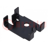 Heatsink: extruded; U; TO3,TO32,TO66,TO9; black; L: 18mm; W: 25.4mm