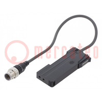 Sensor: optical fiber amplifier; PNP; IP40; 12÷24VDC; -10÷55°C