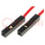 Connection cable; PIN: 1; red; 10pcs; 250mm