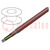 Wire; SiHF-C-Si; 10G0.5mm2; Cu; stranded; silicone; brown-red