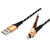 ROLINE GOLD Câble de charge et synchronisation pour appareils à connecteur Lightning, avec fonction d'appui, 1 m