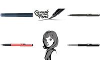 PentelArts Brush Pen Pinselstift, Gehäuse: schwarz/grau (67006754)