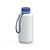 Artikelbild Drink bottle "Refresh" clear-transparent incl. strap, 1.0 l, white/blue