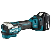 MAKITA OUTIL MULTIFONCTION SANS FIL DTM52T1JX2 18 V/5,0 AH, 1 BATTERIE + CHARGEUR + 44 ACCESSOIRES DANS MAKPAC PÉTROLE