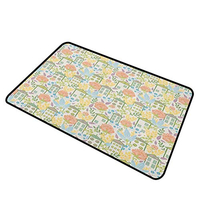 SHIRLYHOME PAILLASSON POUR INTÉRIEUR ET VILLE ROBUSTE MOTIF QUARTIER 38 X 61 CM MULTICOLORE 3MK