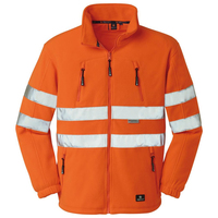 Warnfleecejacke Seattle, leuchtorange, Gr. 2XL