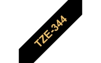 TZe-Schriftbandkassetten TZe-344, Gold auf schwarz Bild1
