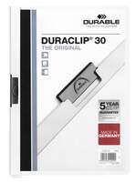 DURABLE Klemm-Mappe DURACLIP® 30 SB-VERPACKUNG, DIN A4, weiss