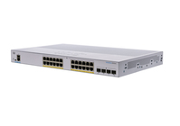 Cisco CBS250-24P-4G-UK switch di rete Gestito L2/L3 Gigabit Ethernet (10/100/1000) Supporto Power over Ethernet (PoE) Argento