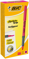 BIC Highlighter Grip marker 12 pc(s) Chisel tip Pink