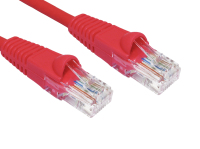 Cables Direct 0.5m Cat5e networking cable Red U/UTP (UTP)