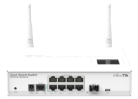 Mikrotik CRS109-8G-1S-2HnD-IN Zarządzany L3 Gigabit Ethernet (10/100/1000) Obsługa PoE Biały