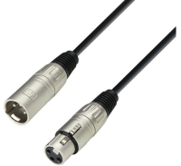 adam hall 3 Star audio kabel 6 m XLR (3-pin) Zwart, Zilver
