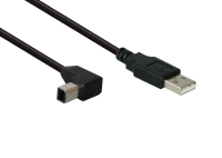 Alcasa USB A - USB B 3m M/M USB Kabel USB 2.0 Schwarz
