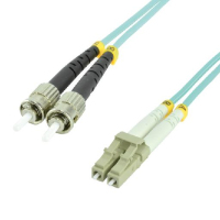 MCL FJOM3/STLC-20M câble de fibre optique ST LC OM3 Bleu, Multicolore