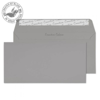 Blake Creative Colour Wallet Peel and Seal Storm Grey DL+ 114×229mm 120gsm (Pack 500)