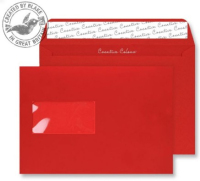 Blake Pillar Box Red Peel and Seal Wallet Window C5 1120gsm (Pack 500)