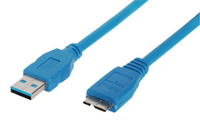 shiverpeaks BS77190 cable USB 0,5 m USB 3.2 Gen 1 (3.1 Gen 1) USB A Micro-USB B Azul