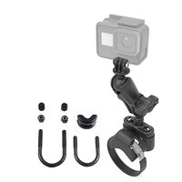 RAM Mounts ATV/UTV Handlebar U-Bolt Mount with Action Camera Adapter