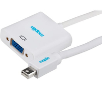 Maplin A27XB video cable adapter 0.23 m Mini DisplayPort VGA (D-Sub) White